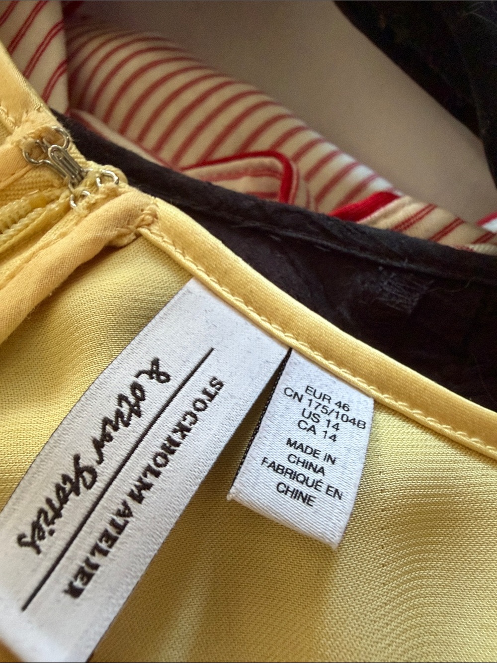 & Other Stories Sleeveless Satin Midi Dress in Soft Yellow - Picture 5 of 5